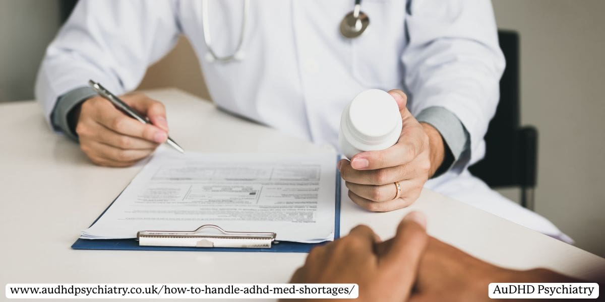 Doctor discussing ADHD medication shortage with patient